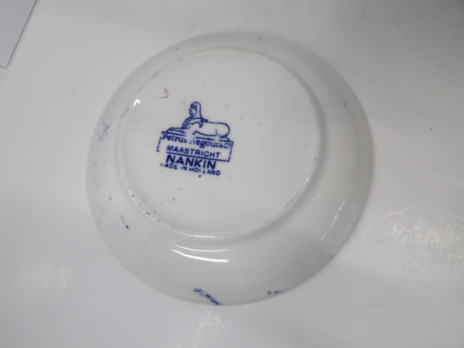 Petrus Regout Maastricht Nankin Blue and White Saucer