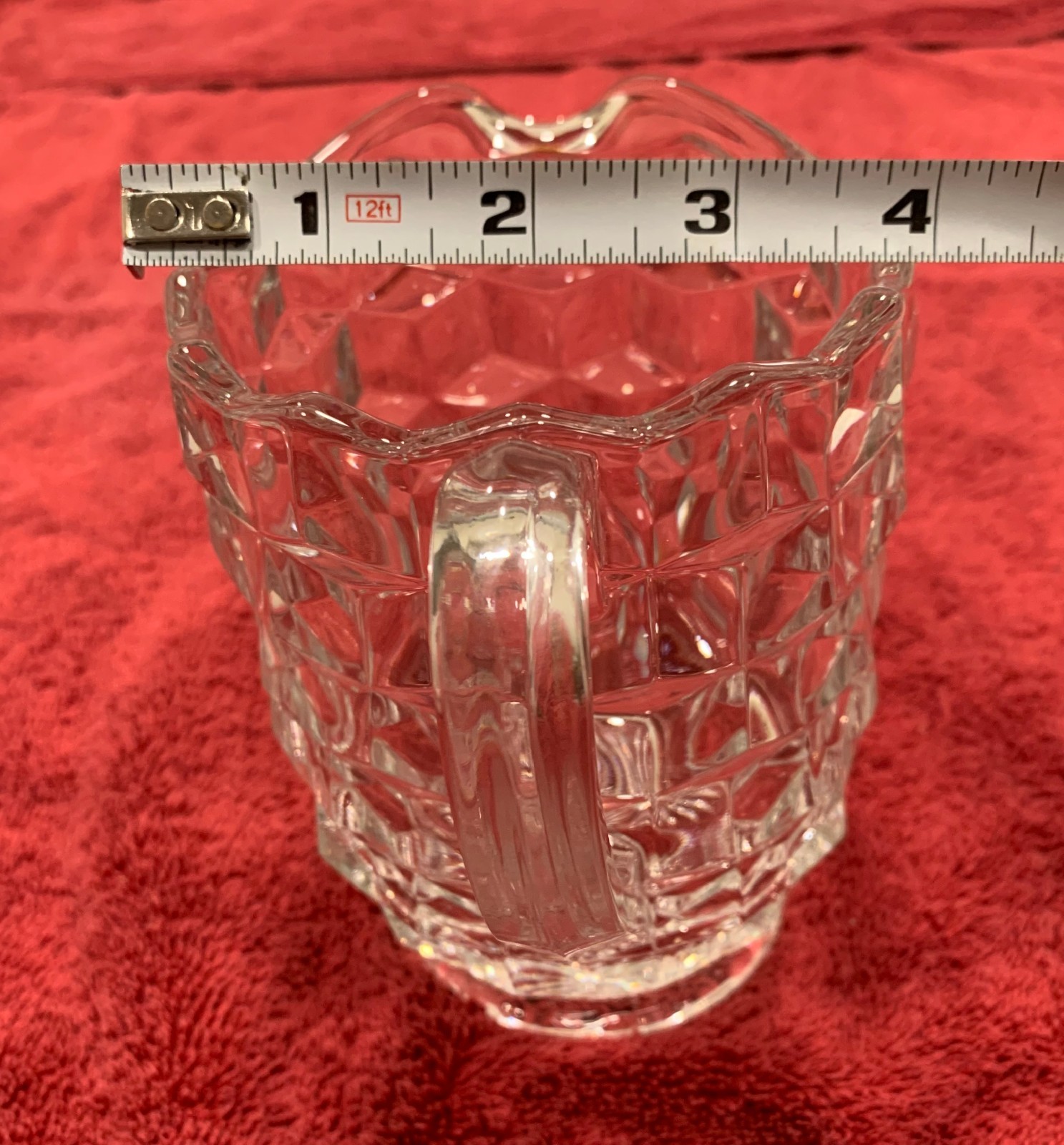Vintage Fostoria American 2056 Pint Pitcher 5″ High Item 173