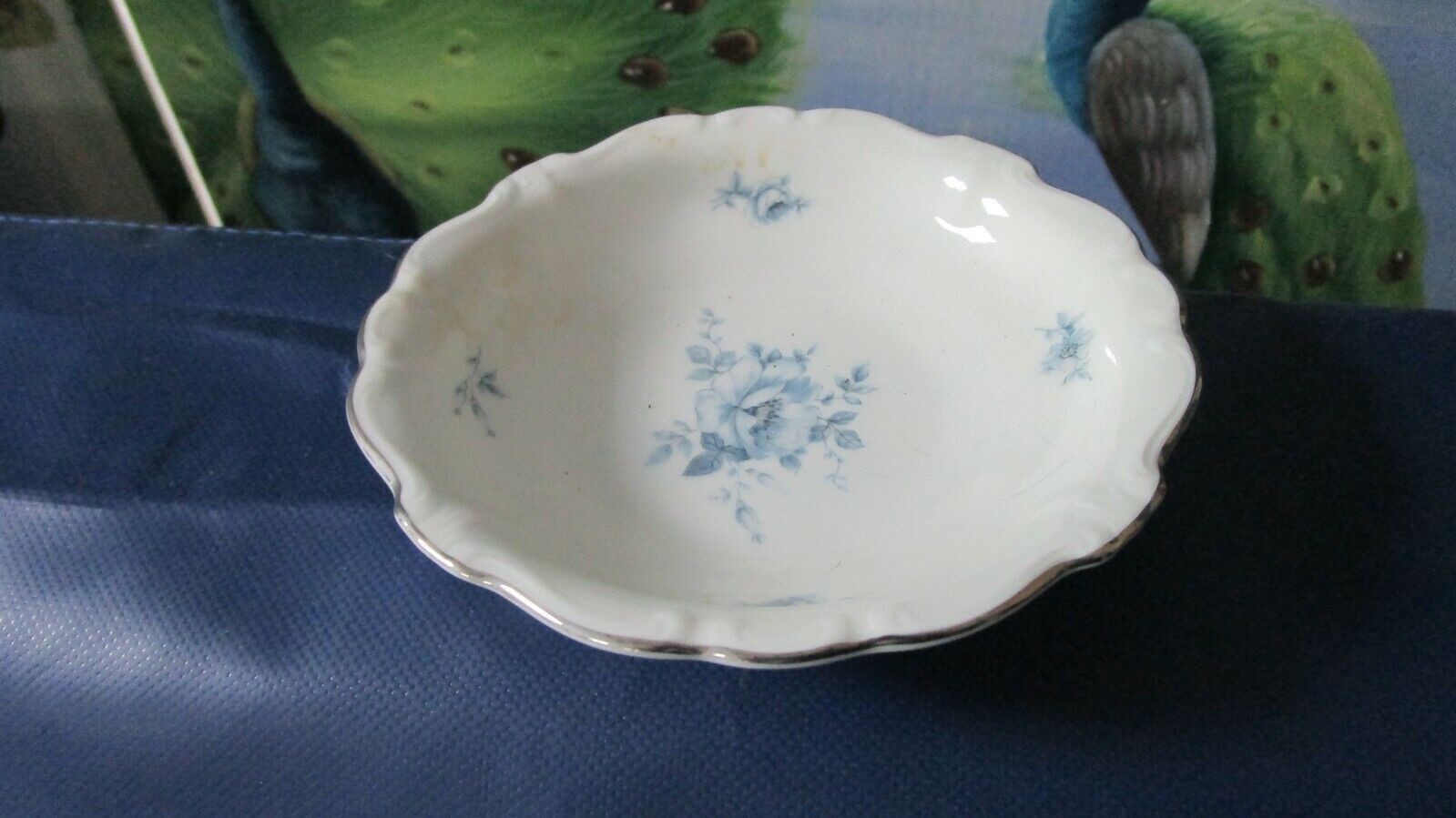 Johann Haviland Blue Bouquet Platinum Setting 7pcs /Cups Saucers/Trays Pick1