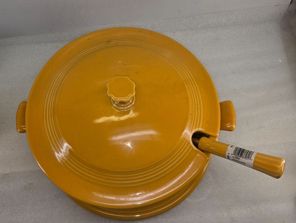 Fiestaware Marigold yellow 75th Anniversary Soup Tureen in Box #3687 /10,000 NIB