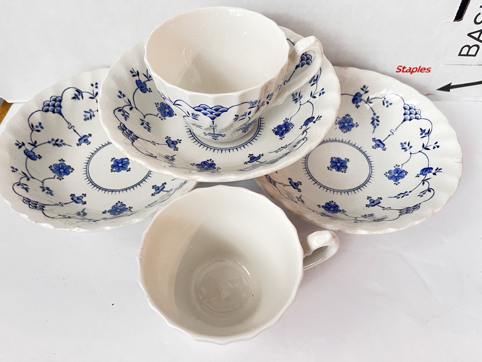 Myott Finlandia Coupe Soup/Cereal Bowls And cups Mixed Lot Of 5