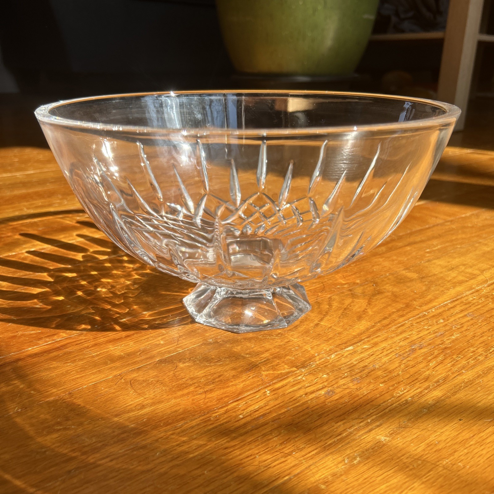 Vera Wang-Fidelity-10″ Footed Crystal Bowl Wedgwood Lead Crystal – Germany