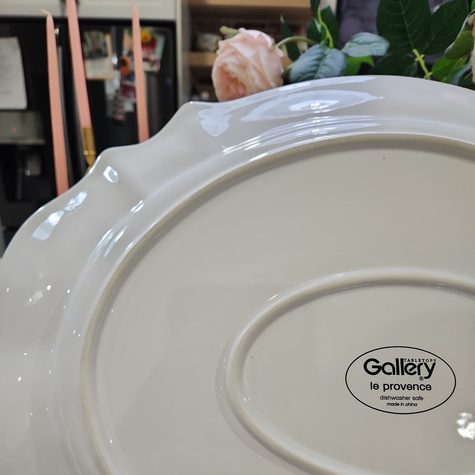 Gallery Tabletops Le Provence Ceramic Serving Platter Holiday Home Decor 20″ W