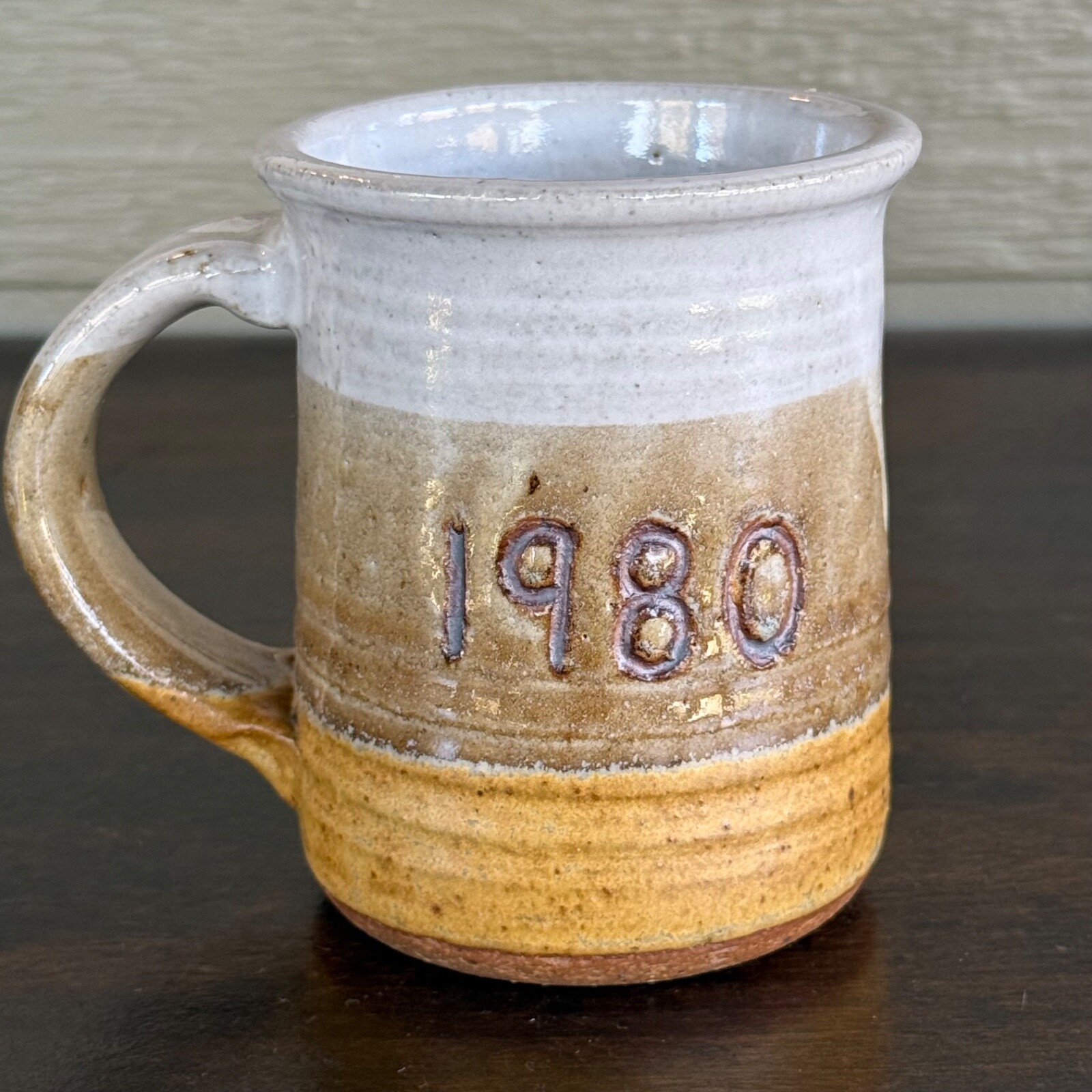 Vintage Barry Jepson Studio Art Pottery Coffee Mug 1980 Beta Sigma Phi Kansas