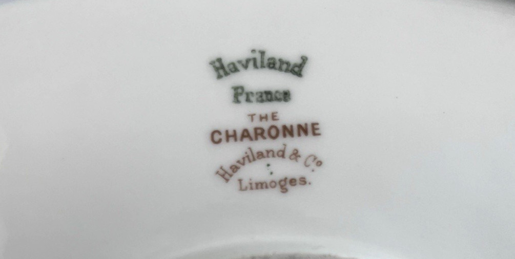 HAVILAND Limoges Charonne 13.5″ oval serving platter. Limoges. Floral.