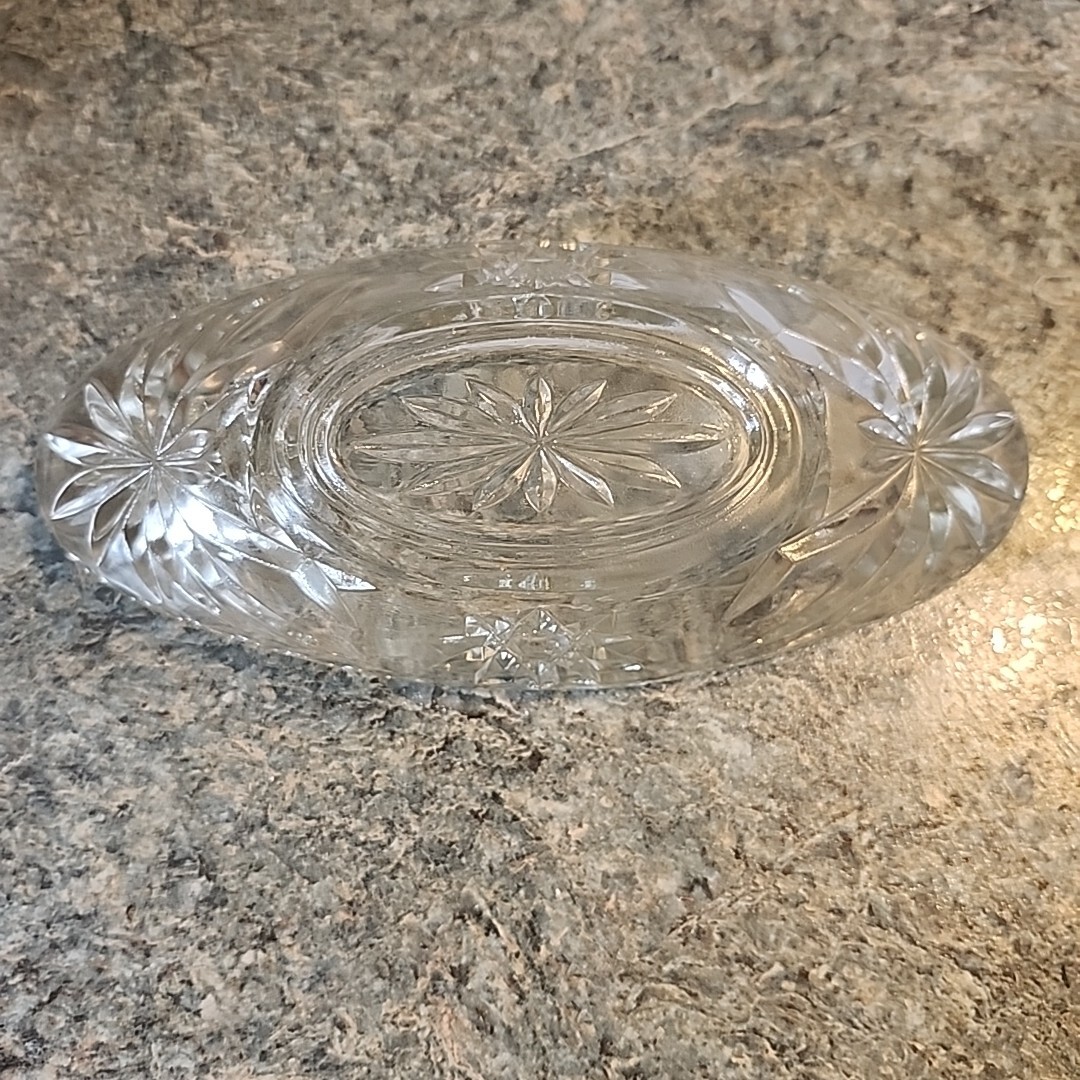 Boat Bowl Dish Crystal Banana Split Gondola EAPC Anchor Hocking Star of David
