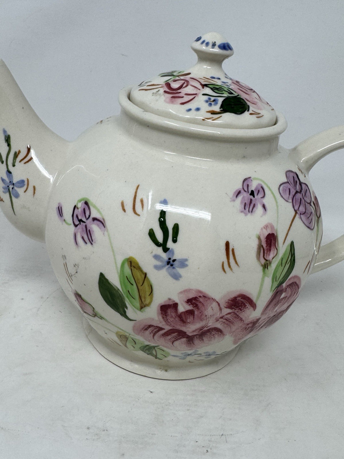 blue ridge southern pottery teapot hand painted VHTF RaRe made in usa vintage