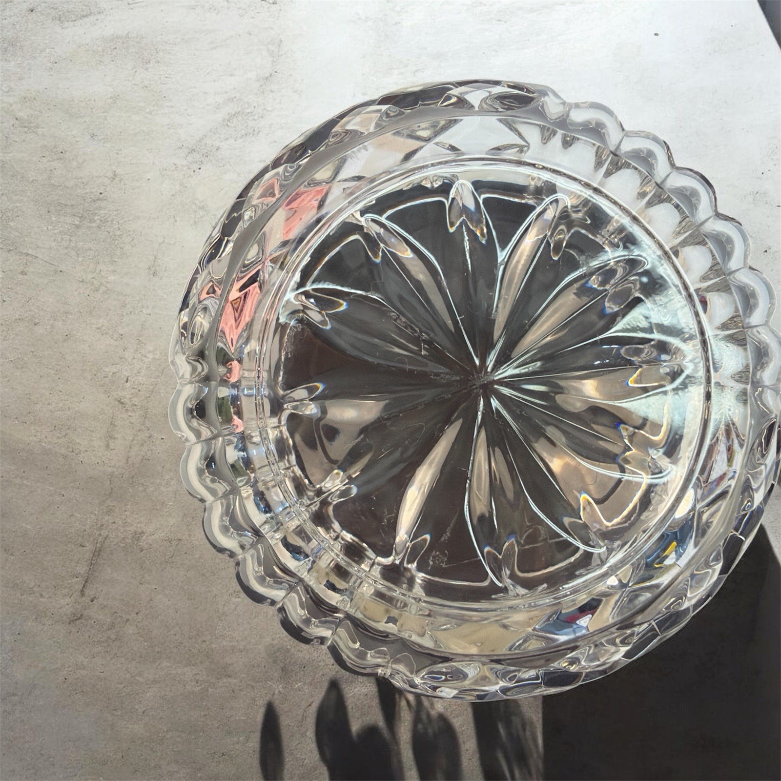Vintage Bohemia Czech 24% LEAD CRYSTAL Candy Bowl Dish – WITH LABELS