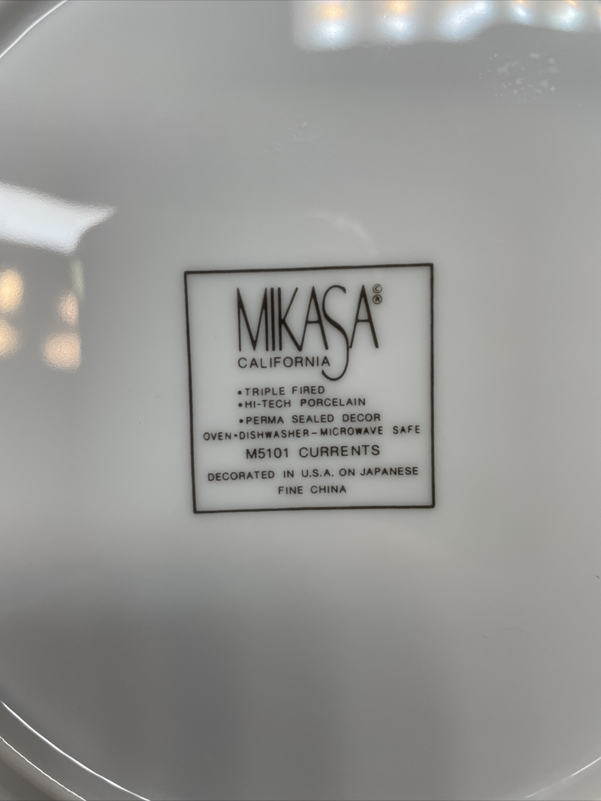 Mikasa Currents Salad Plate Fine China 8 1/8 Inches ( price for 1 plate)