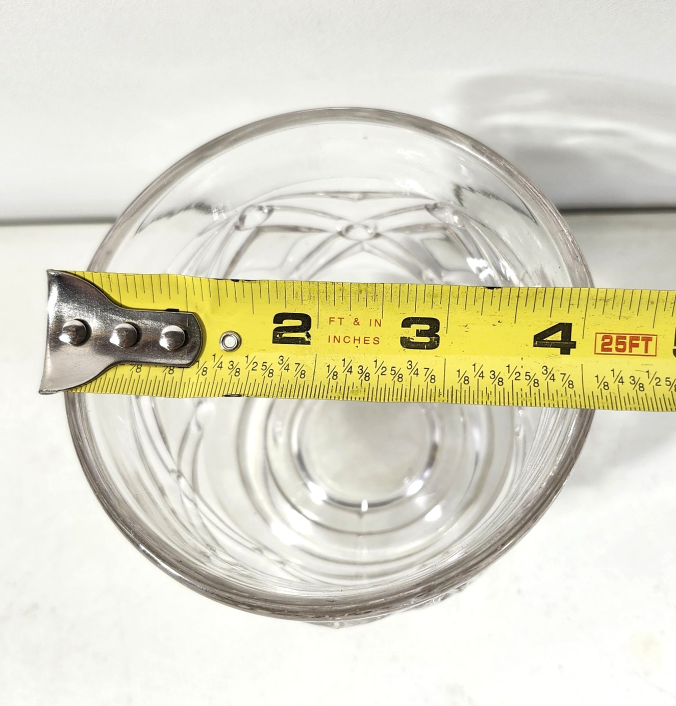 Antique Pressed Spoon Holder Glass Spooner 4.5″ Dish Home Decor