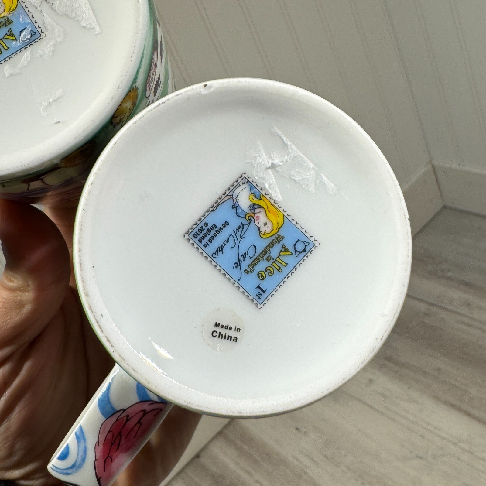 Lot 2 Alice In Wonderland Cafe Ceramic Mugs Tea Coffee Cups Paul Cardew England
