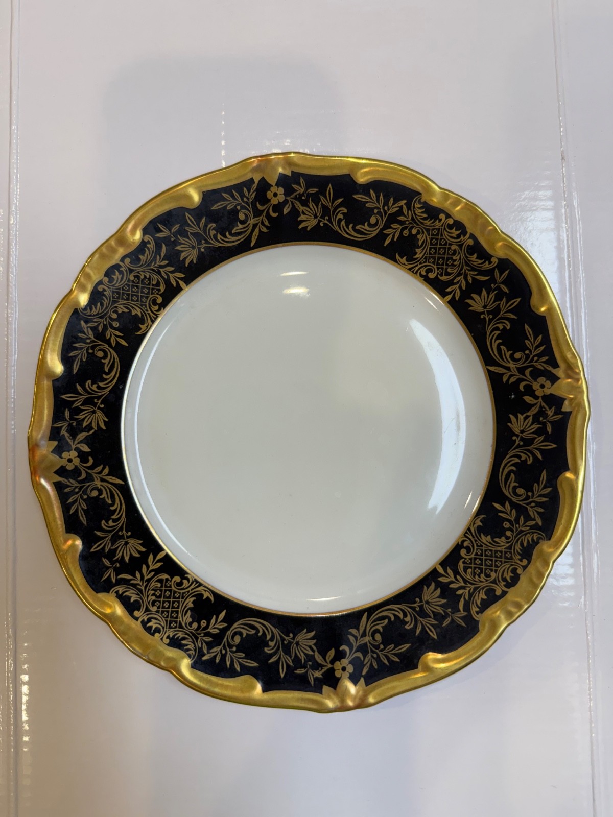 Weimar KATHARINA Cobalt Blue & Gold Salad Plate 7.75 Inch