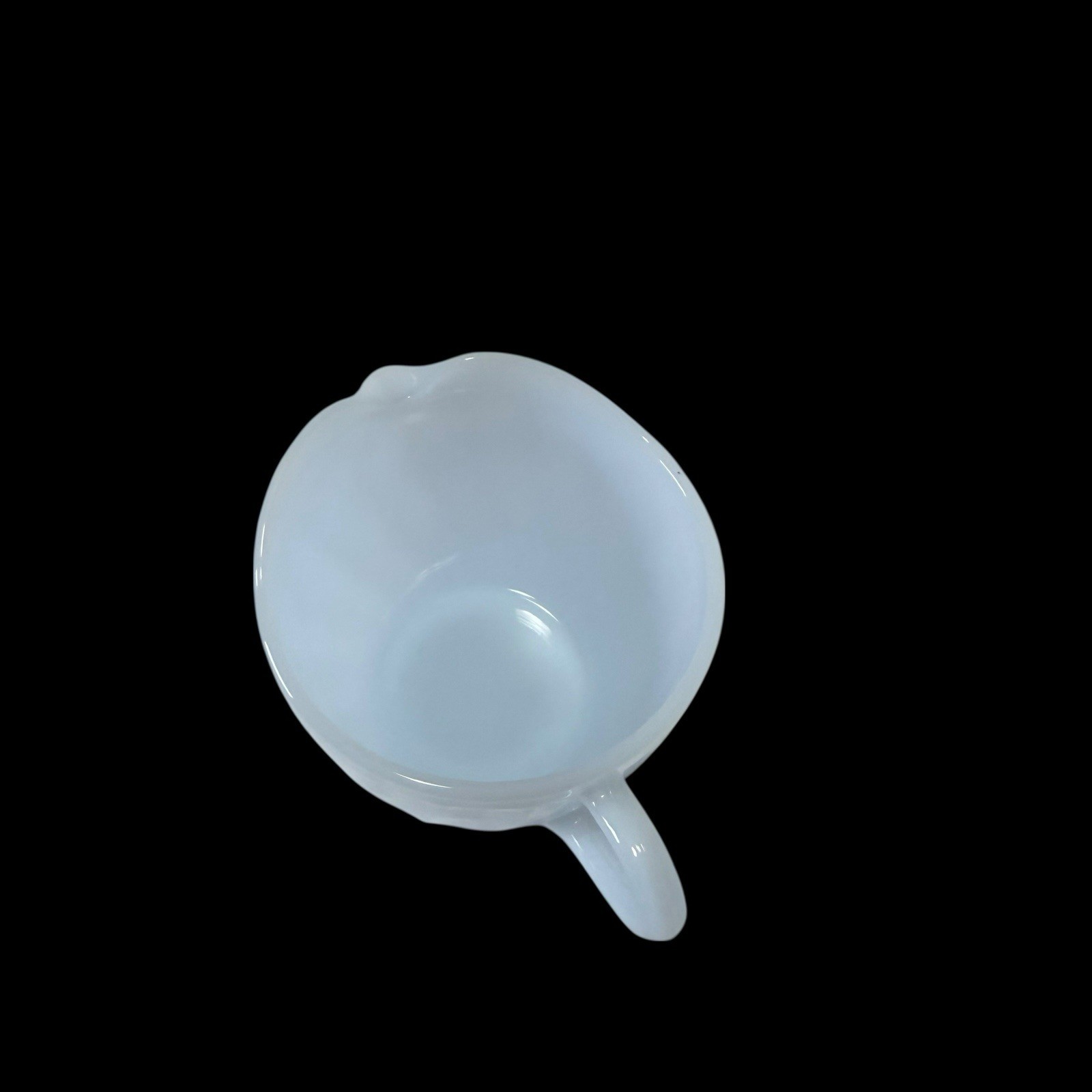 Fire-King Glass Light Blue Azurite Swirl Creamer Cream Pitch Vintage Preowned