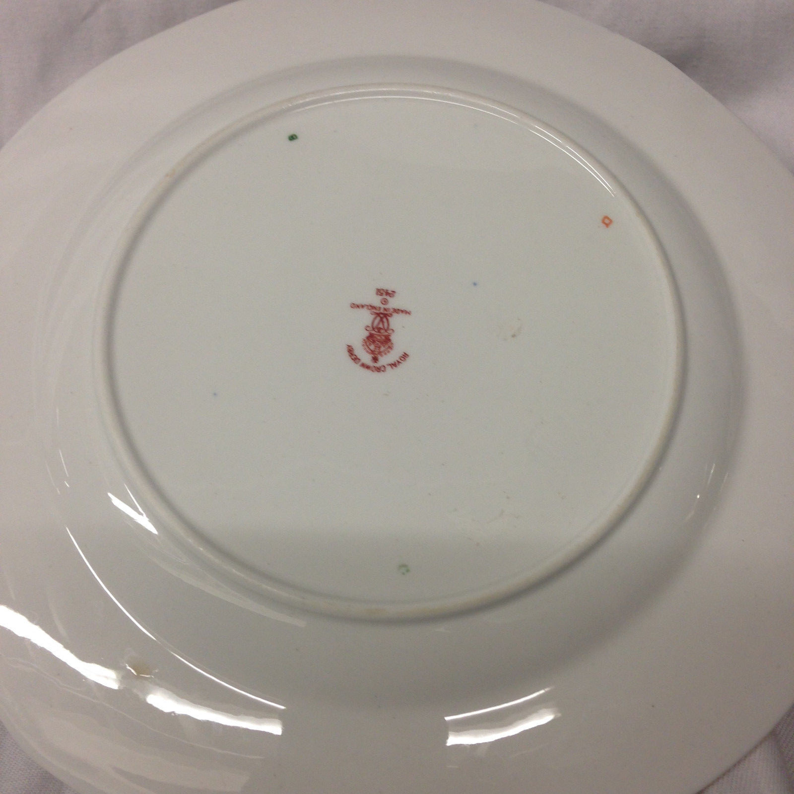 ROYAL CROWN DERBY TRADITIONAL IMARI SALAD PLATE 8″ BLUE PANELS RUST FLOWERS GOLD