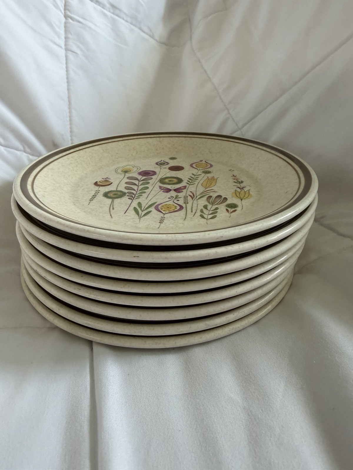 Lenox “Sprite” Temper-ware Bread Plates 6.5” In Diameter USA Set Of 8