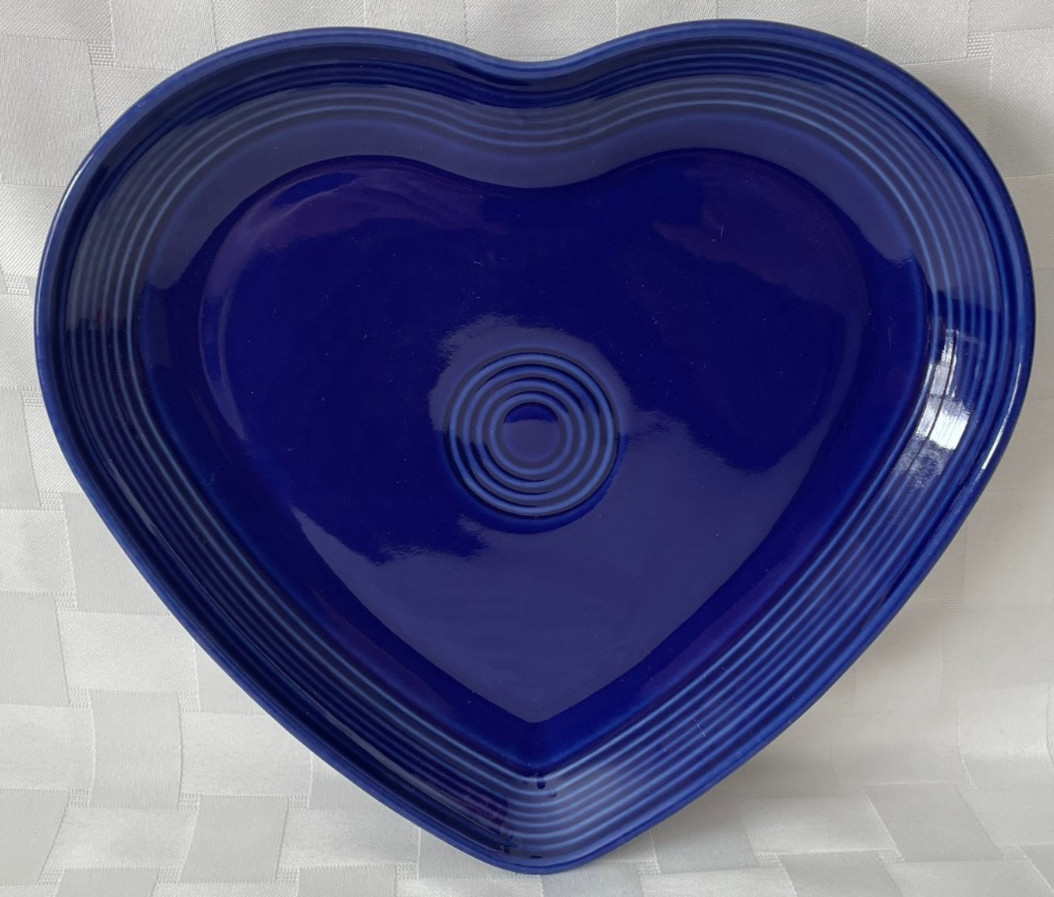 Fiesta 9″ Heart Shaped Plate 1st & 2nd Retired – CHOOSE COLOR – Valentine’s Day