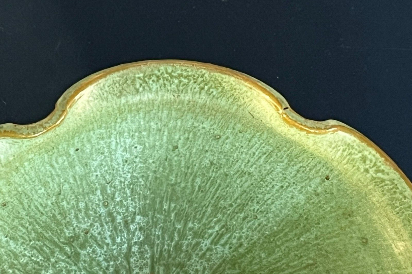 ROYAL CROWN POTTERY NORTH CAROLINA 1939-42 MATTE GREEN 10″ BOWL – Gorgeous!