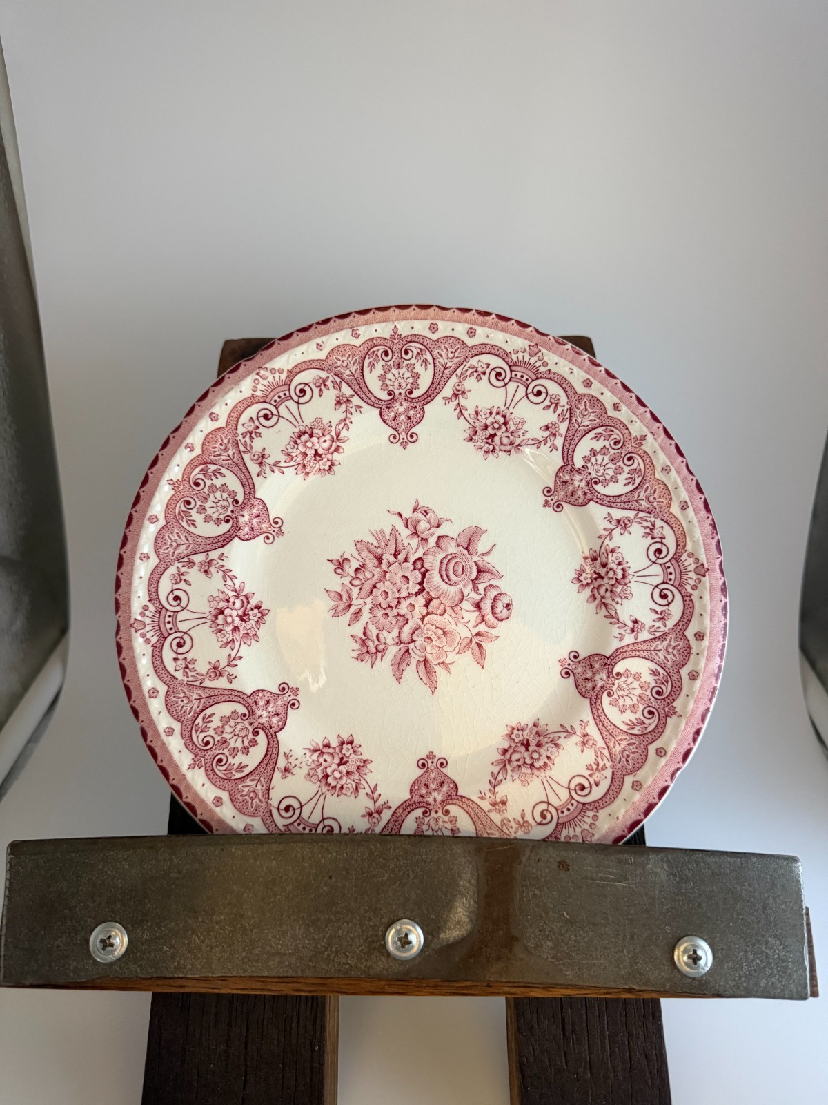 Pink Transferware Swinnerton’s “Kent”8” Plates Staffordshire England