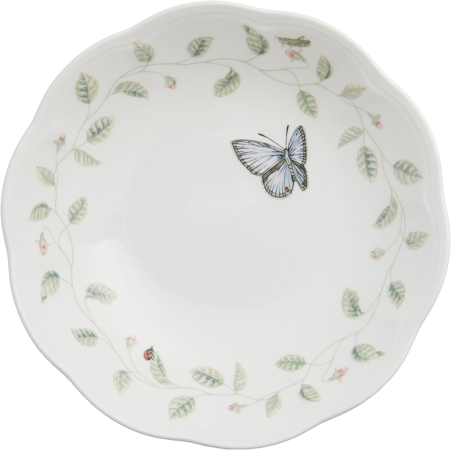 LENOX Butterfly Meadow 8 3/4″ PASTA Soup Salad 20oz BOWLS (SET OF 4) NEW in BOX