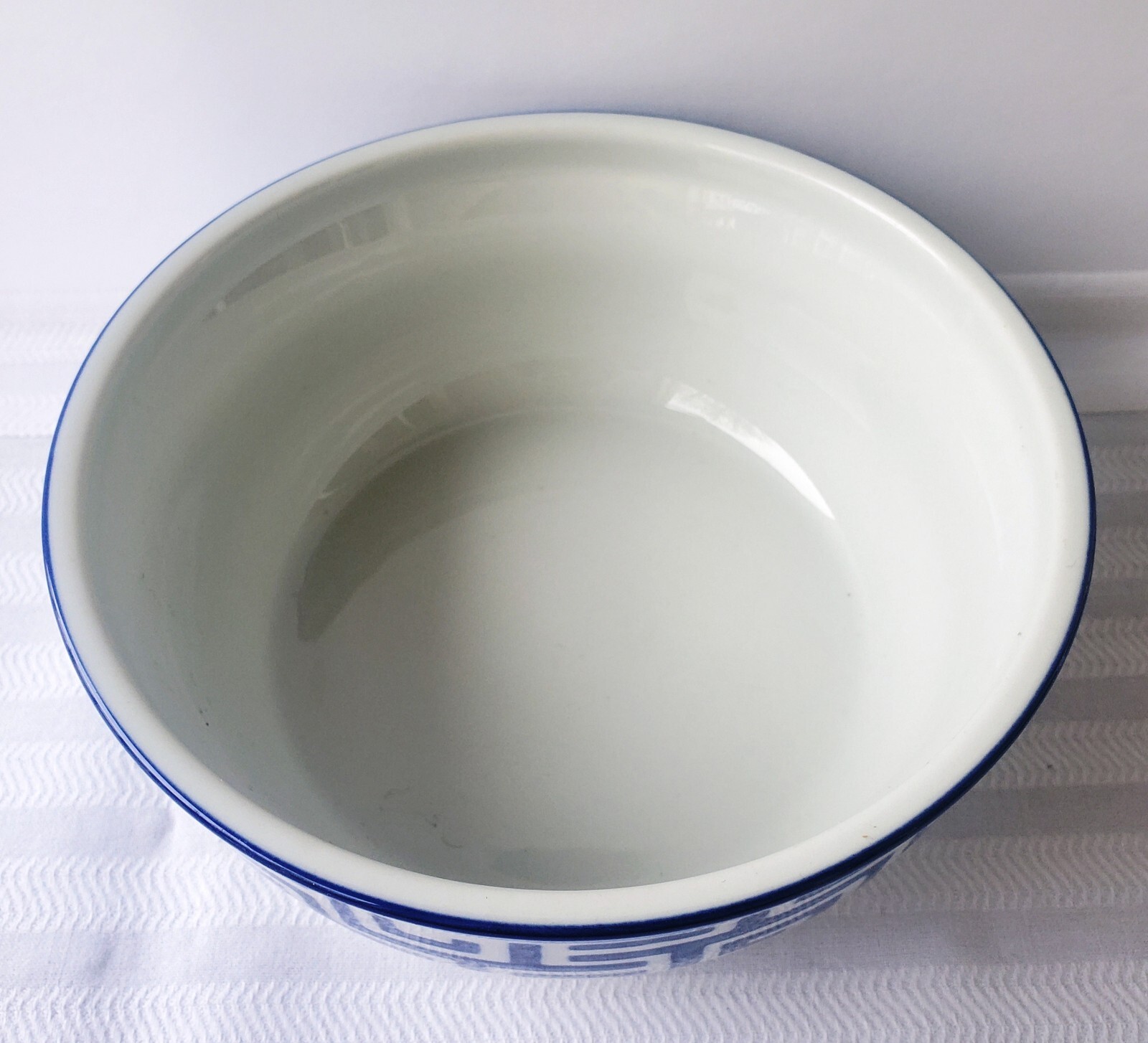Yokohama Studio Japan Handpainted Pale Celadon Ceramic Noodle / Serving Bowl