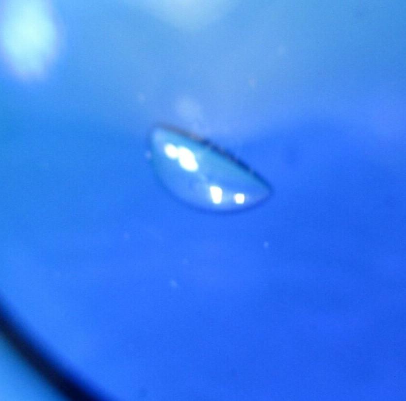 Vintage Art Glass Bowl IKEA Scandinavian Danish Modern Blue Oval 10 1/2″ L