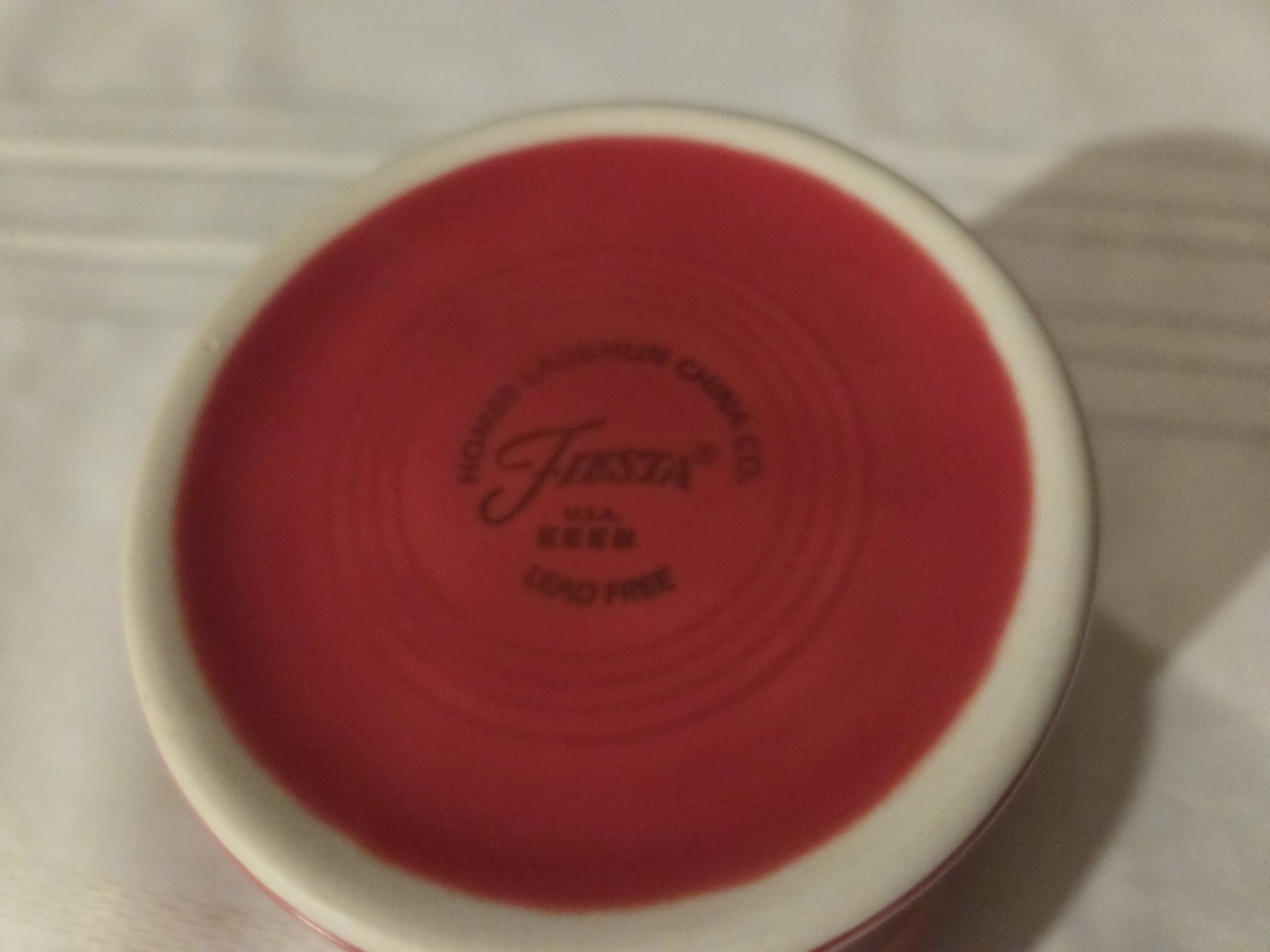 HLC Fiesta Scarlet Red Ladybug Tapered Mug Coffee Cup 15 oz.