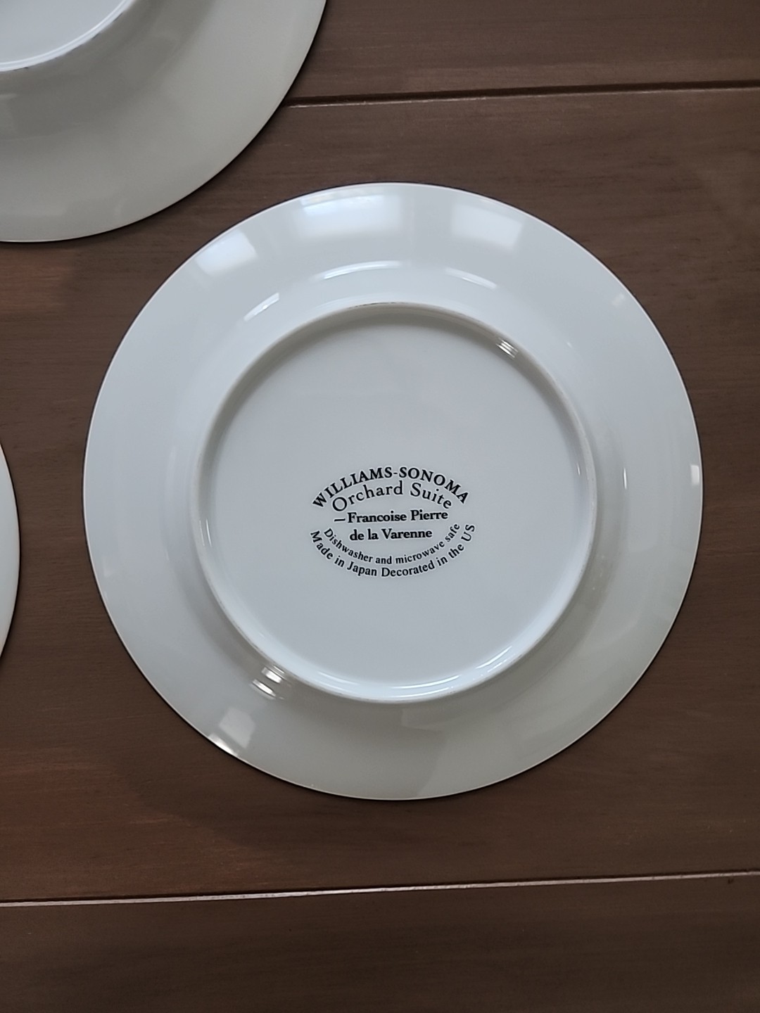 Williams Sonoma ORCHARD SUITE Salad Plates 7.75” Plum Pear Cherry Set Of 3
