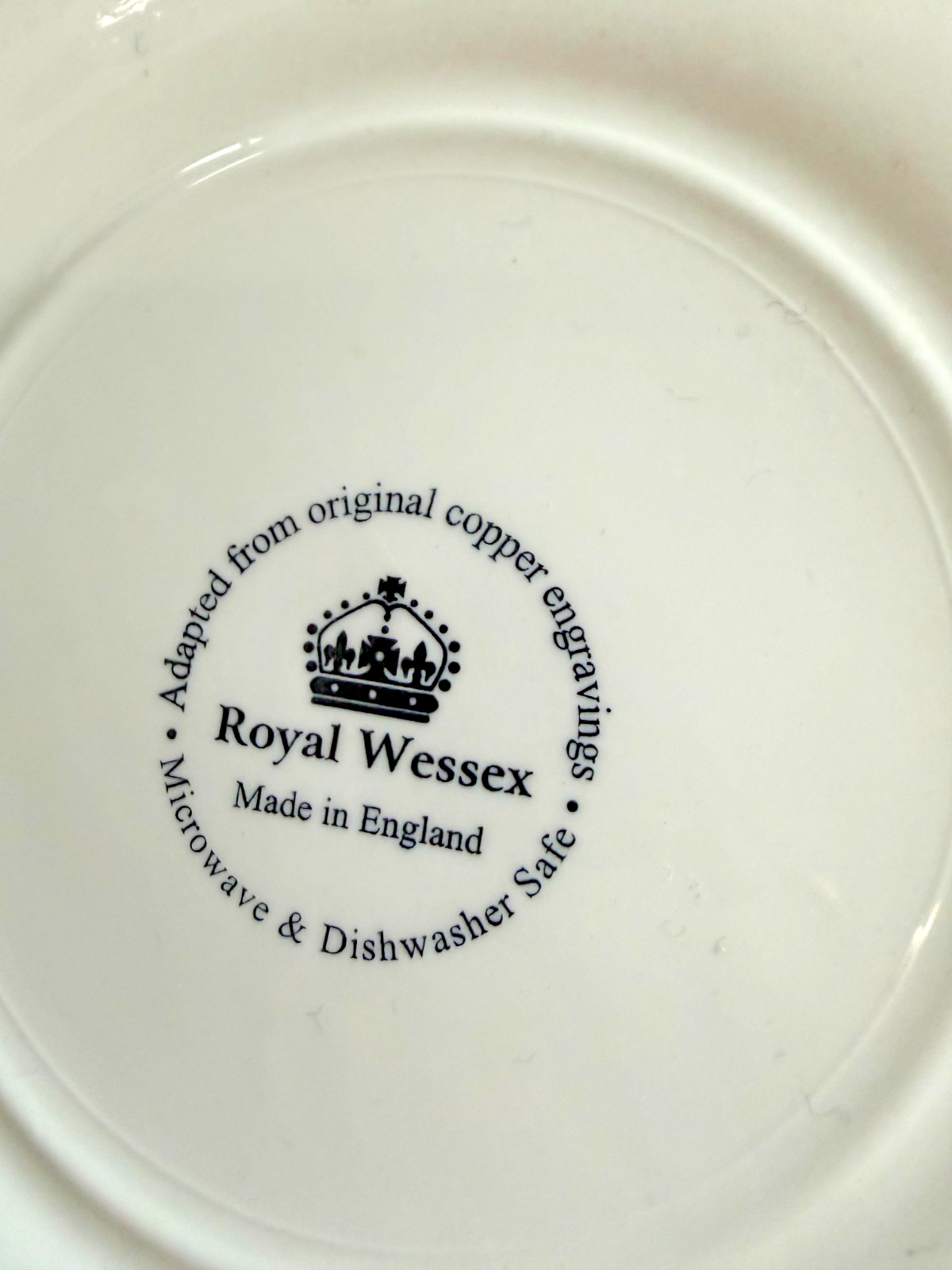 Gothic Royal Wessex Plate Set Adapted From Original Copper Engraving
