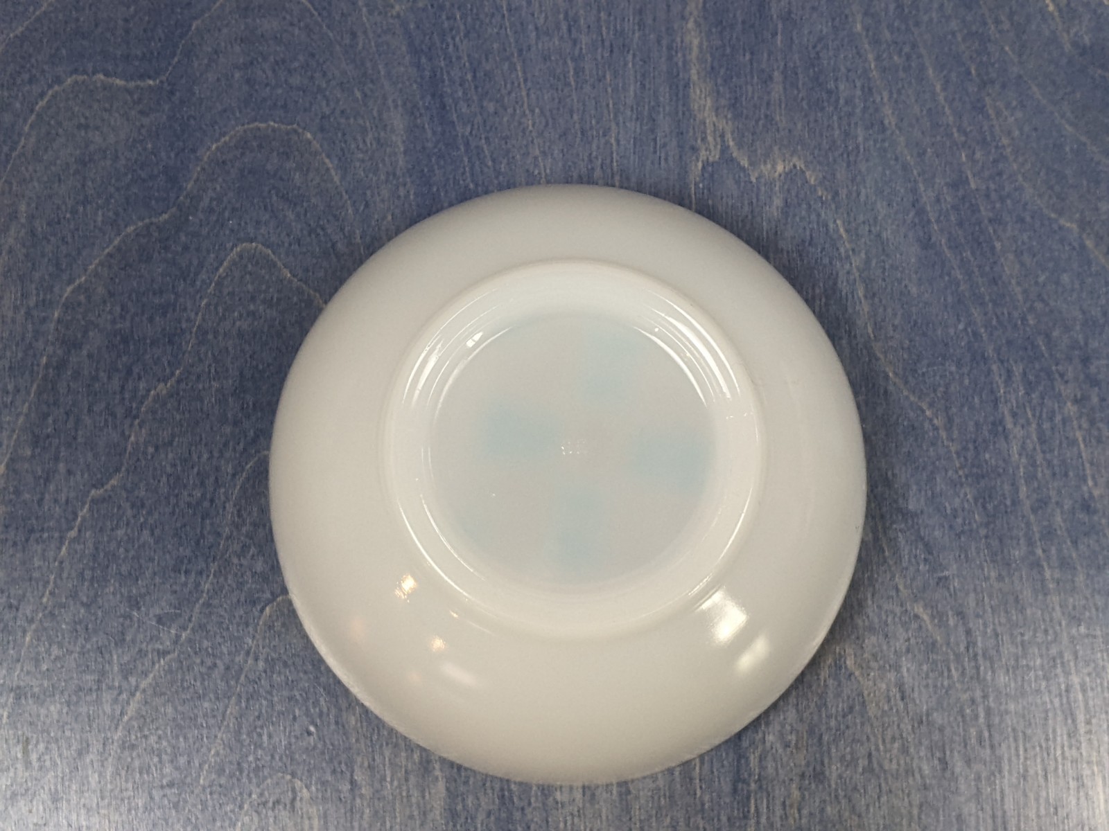 Vintage Fire King Blue Heaven Cereal Bowl Milk Glass MCM Atomic 5″ Made in USA