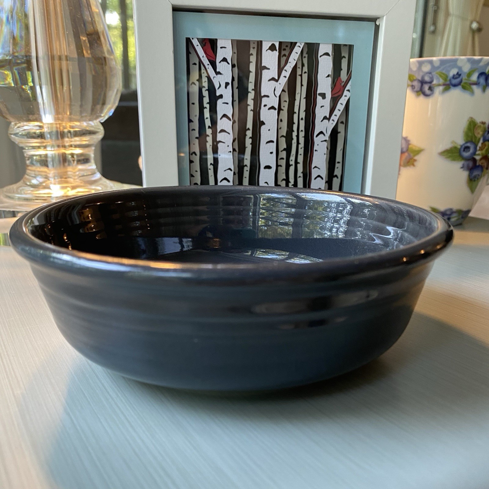 Fiesta USA Fiestaware 5 5/8″ Classic Rim Small Bowl (15oz) Black Excellent Condn