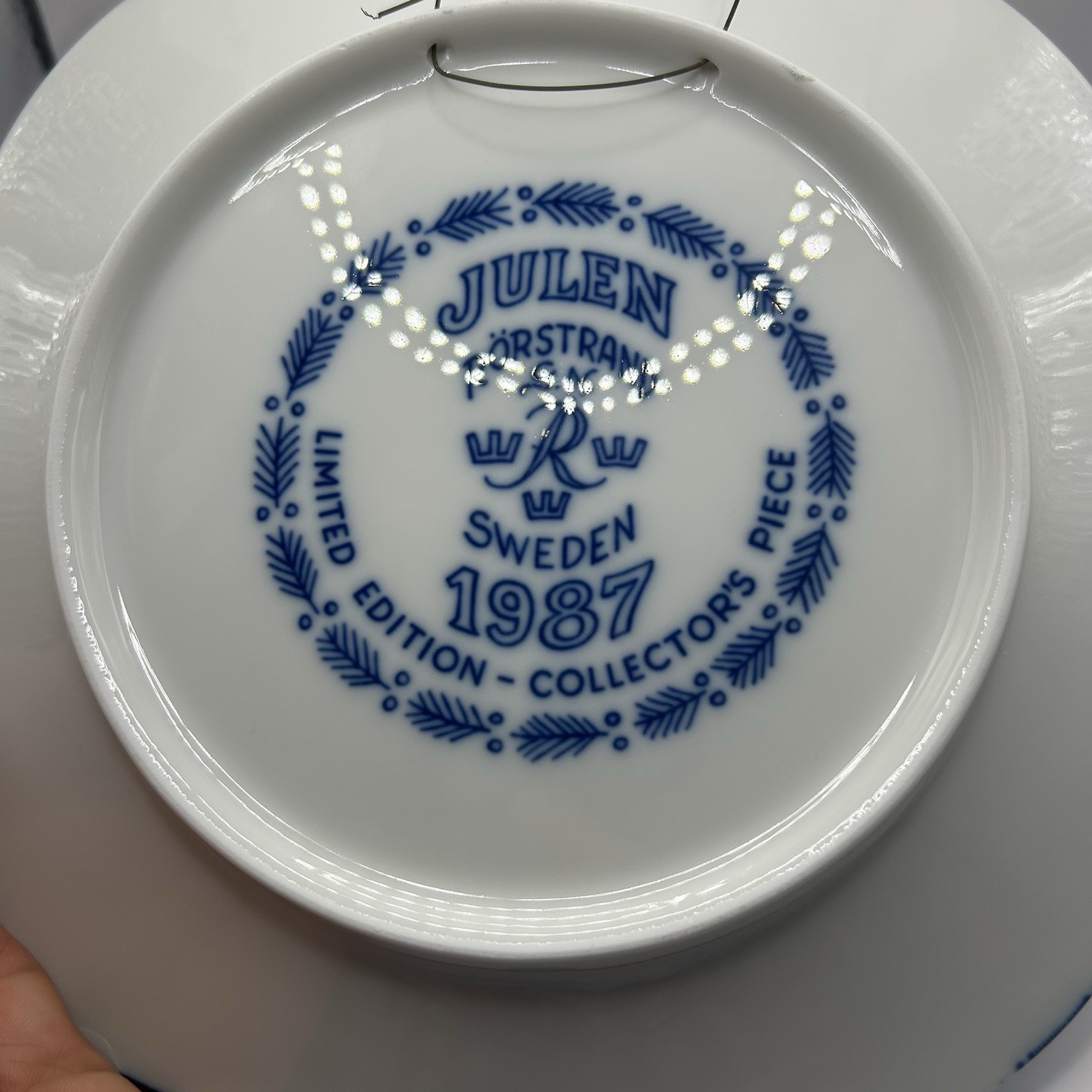 Gunnar Nylund Rörstrand Sweden Vintage Wall Plates Set Of 5 90’ 89’ 88’ 87’ 84’