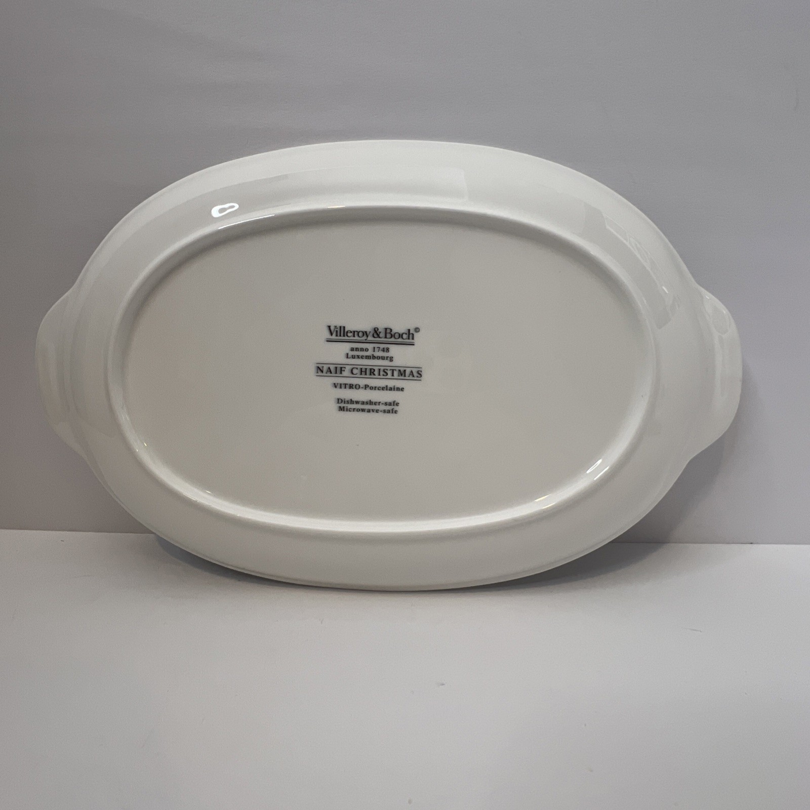 NAIF CHRISTMAS Villeroy Boch Oval Serving Dish Luxembourg
