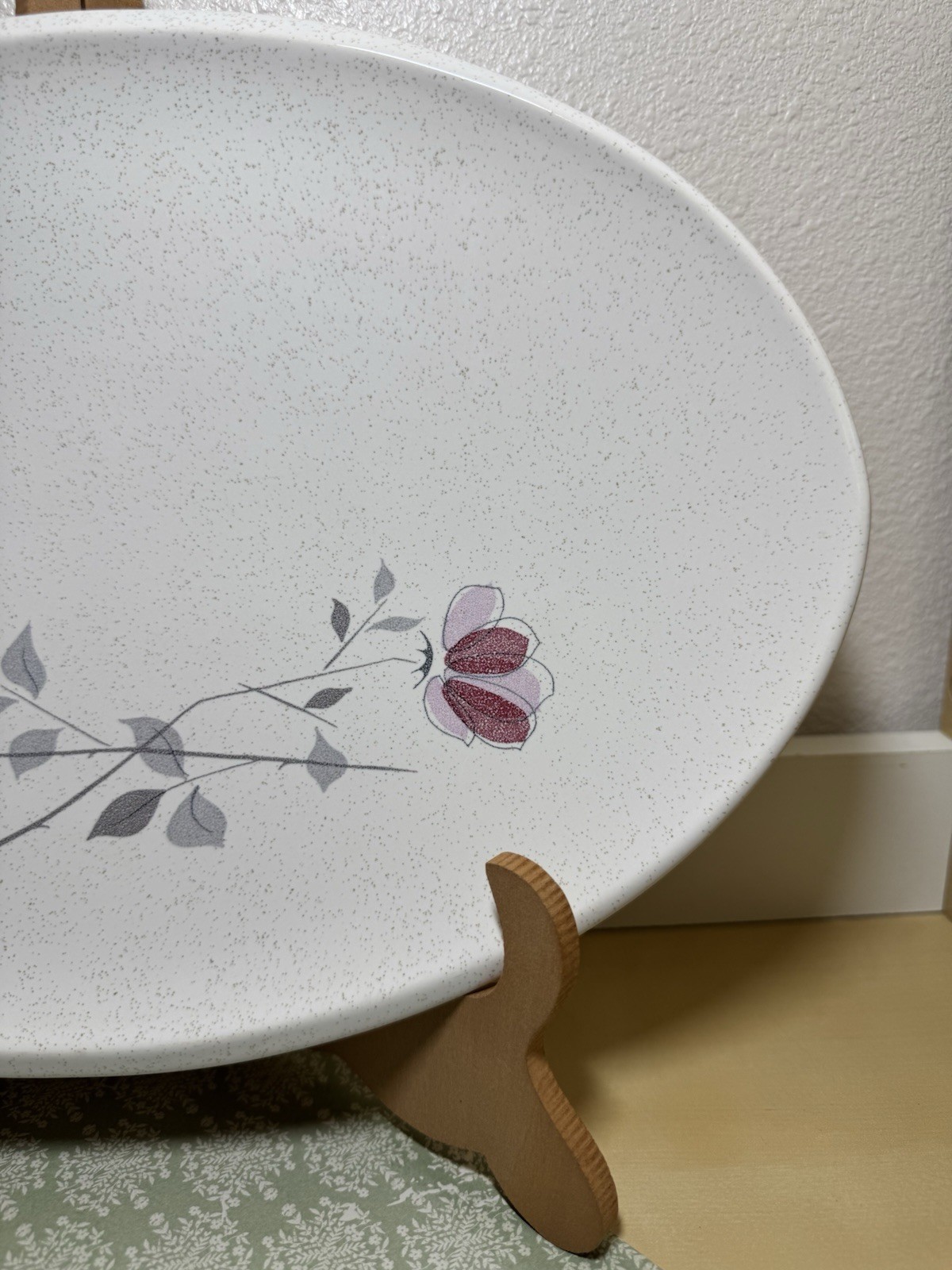 Franciscan Duet Rose 13” Oval Serving Platter USA c.1956-1967 FAST SHIPPING
