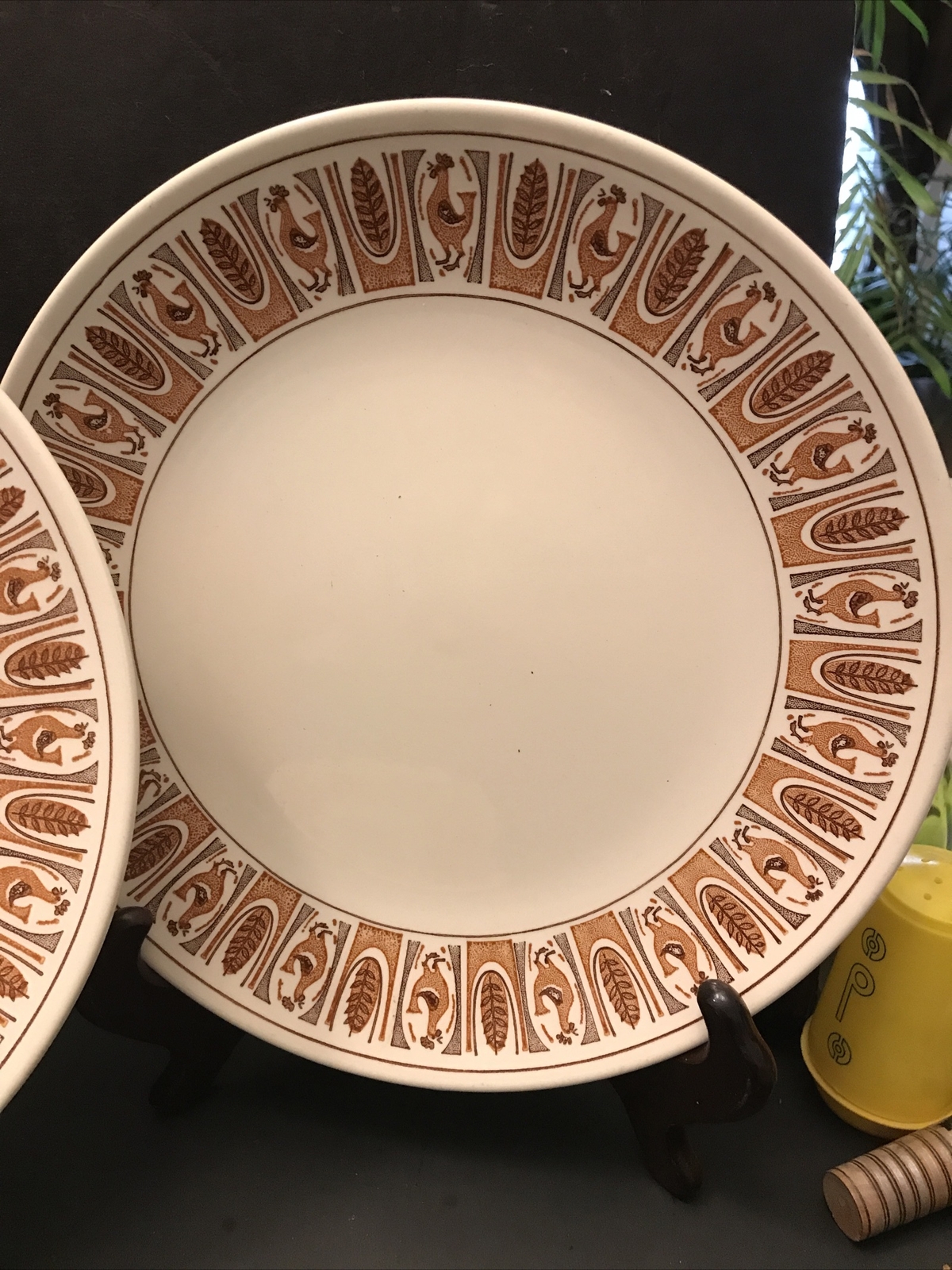 TAYLOR SMITH TAYLOR CHICKEN AND RICE DINNER PLATE TAYLORSTONE WHEAT BROWN Set 4