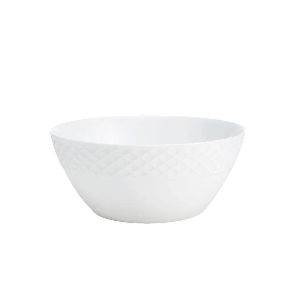 Mikasa Trellis Fruit Bowls 4.5″ Diameter White Bone China Set of 4