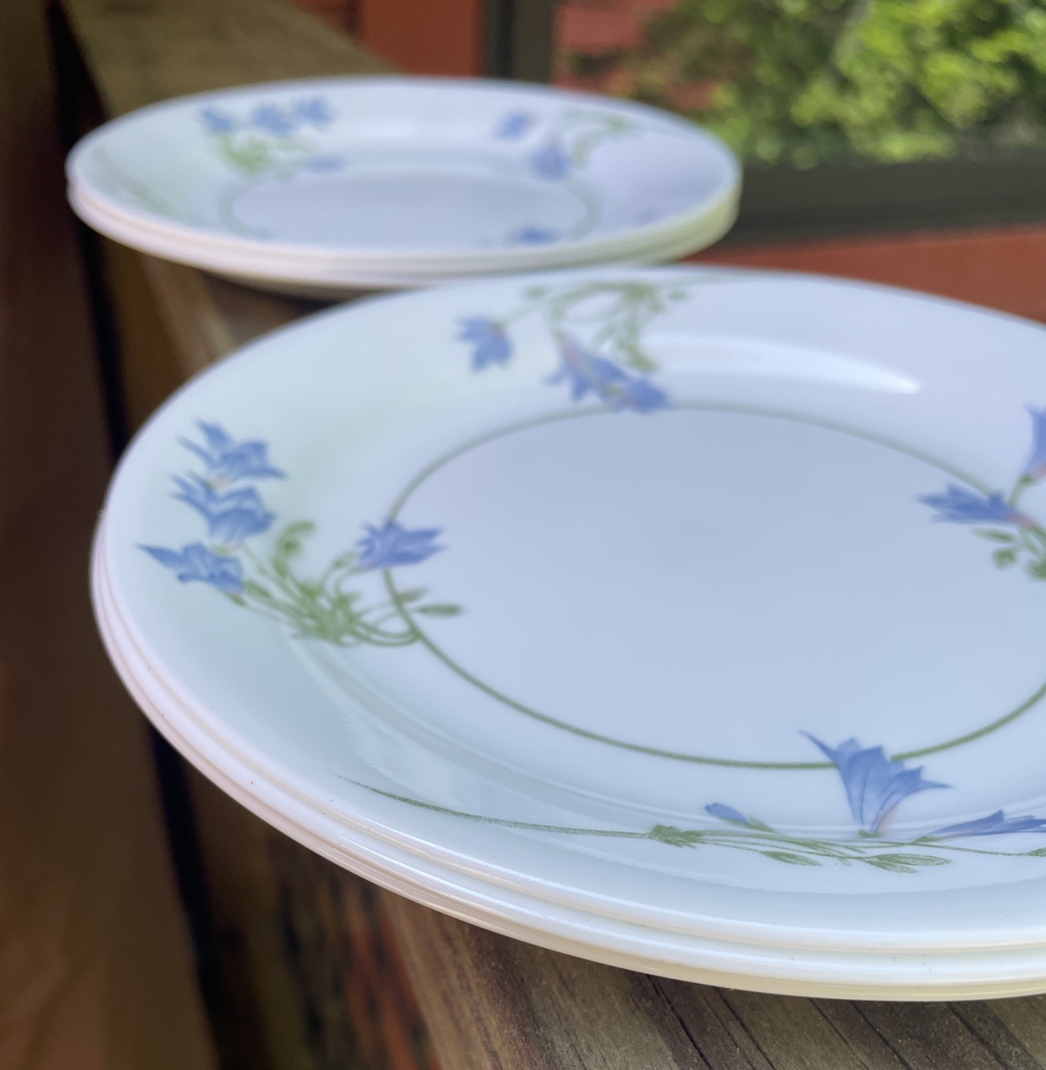 Set Of 6 Corelle Blue Dusk Floral Salad Plates 7 1/4″ New