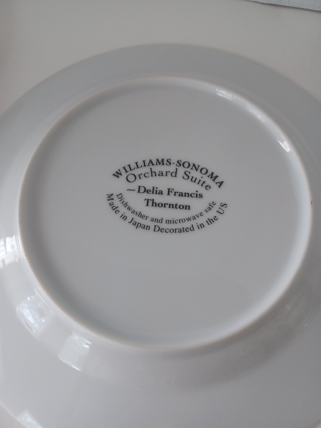 William Sonoma Orchard Suite Plates Set Of 4 Salad Dessert Bread Fruits Motif