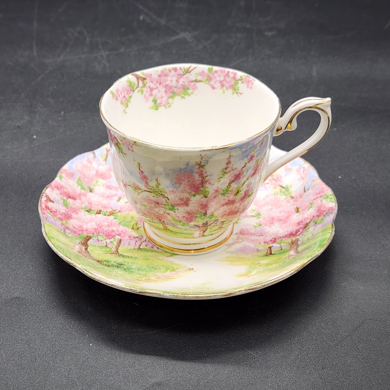 Vintage Royal Albert Blossom Time Teacup and Saucer Bone China