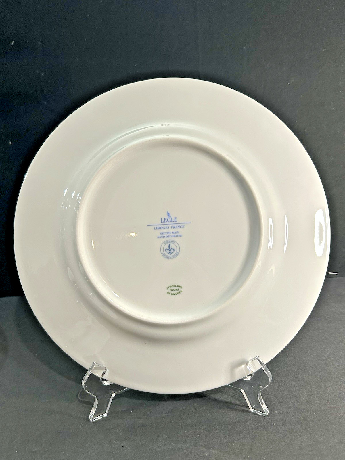 Legle Limoges Chamart Sous Le Soleil 10.25” Dinner Plate Celadon **READ**