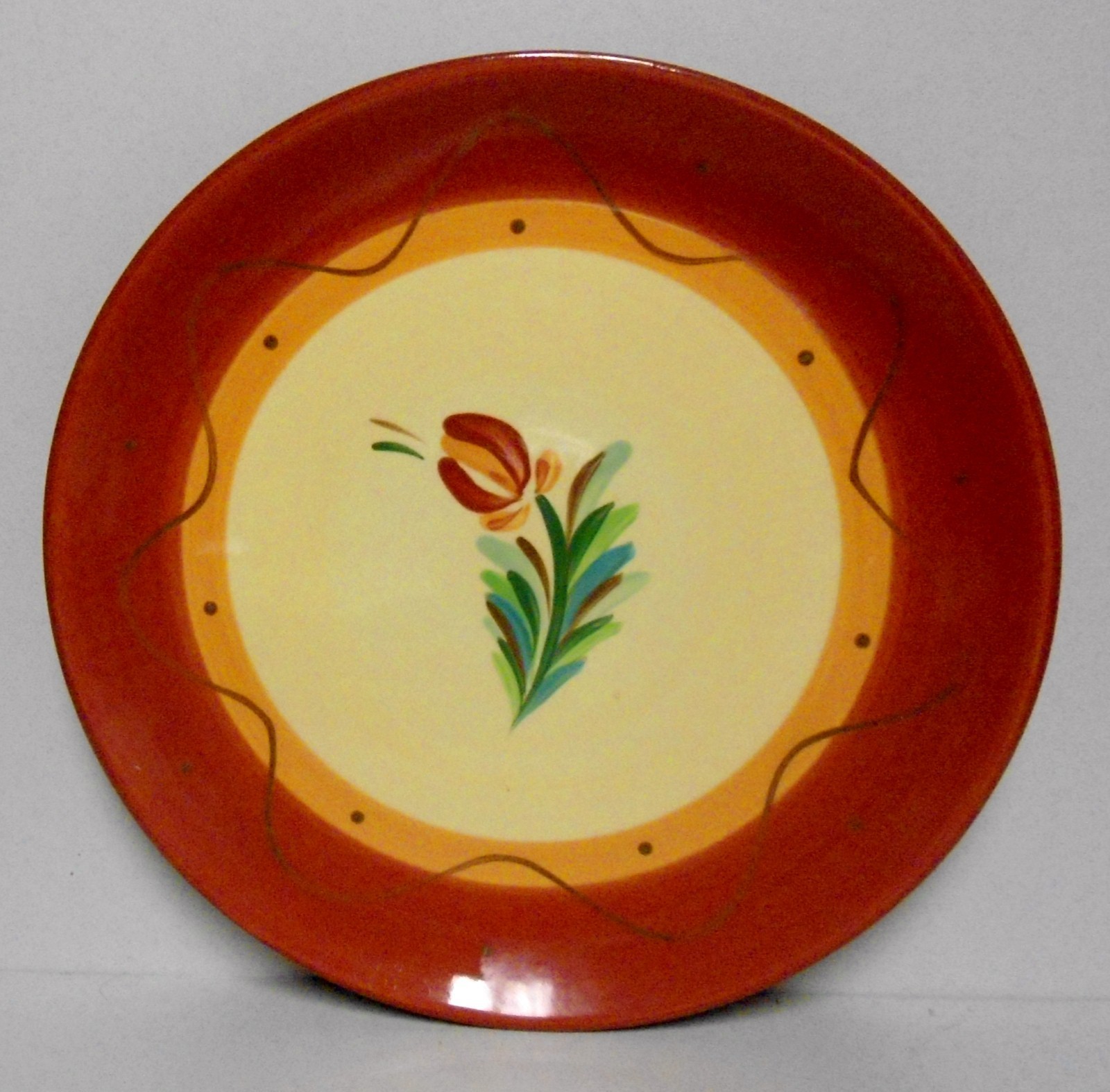 Gail Pittman SIENNA 7-7/8″ Salad Plates (SETS OF FOUR) FLOWER CENTER