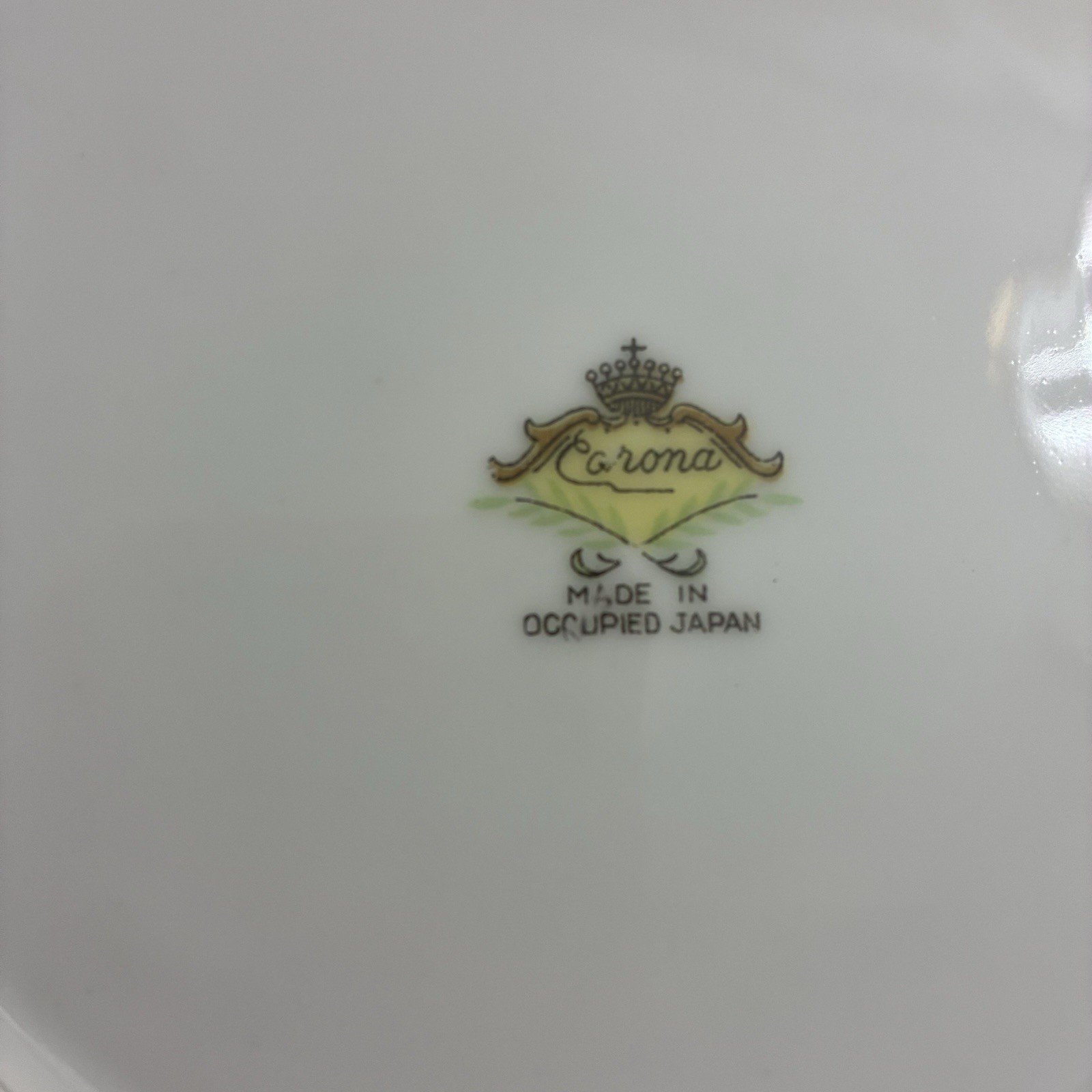 6 Vintage Fine China Corona Salad Plates Pink Roses Made In Occupied Japan