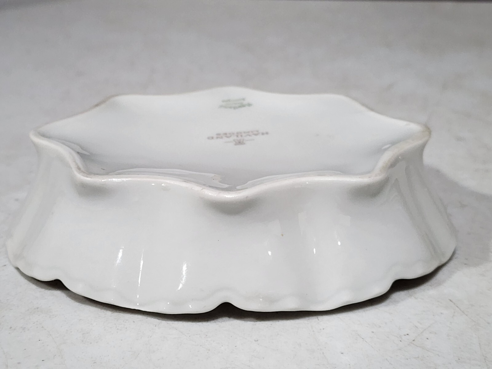Haviland Limoges NANKING Blue & Green Floral 5 3/4″ BON BON DISH Nankin