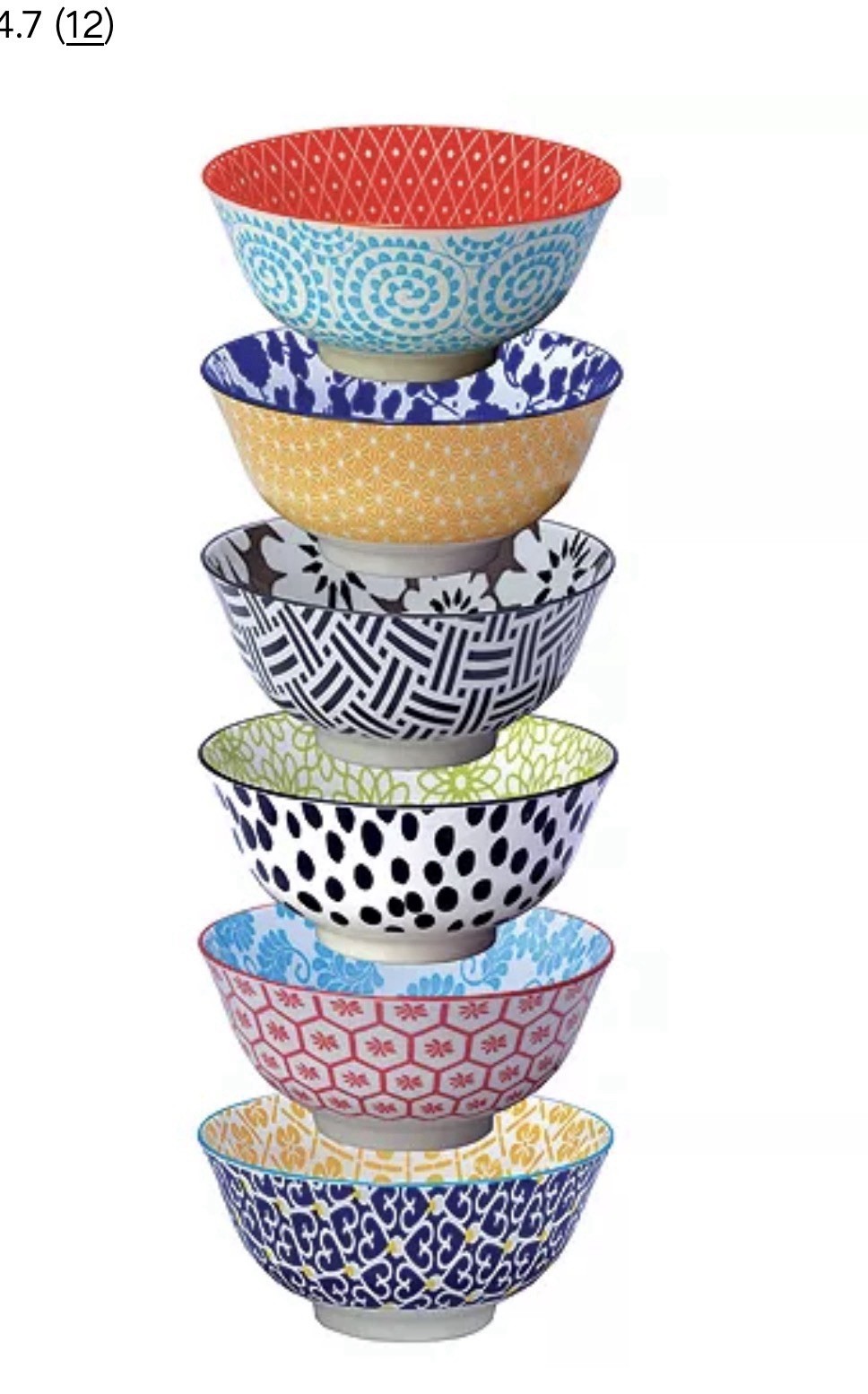 Certified International Chelsea 6-pc. 6.25-in. Bowl Set