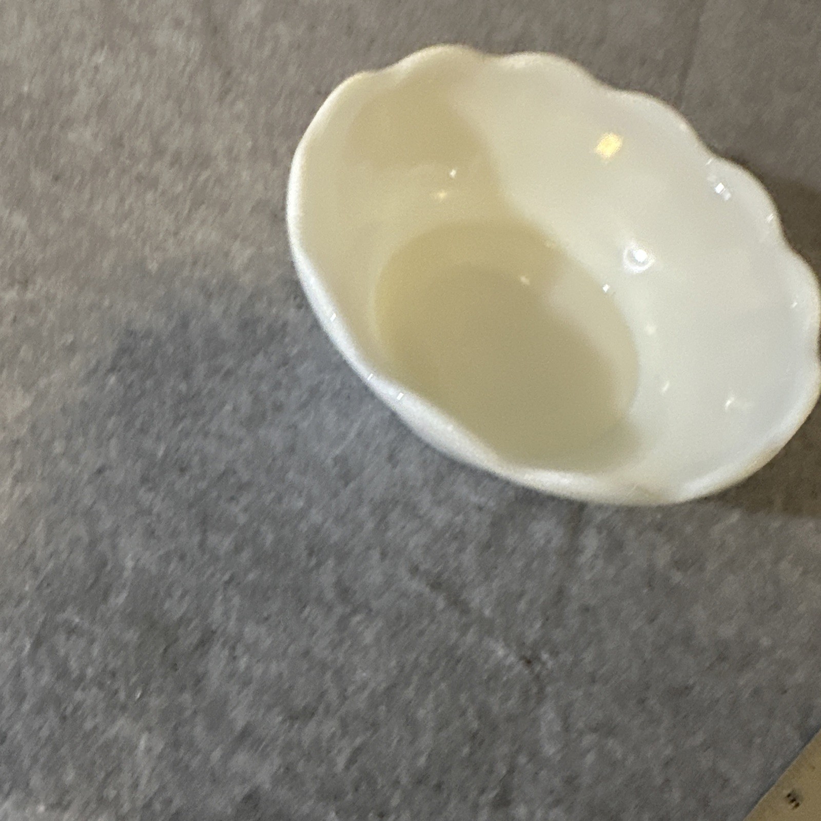 VTG Anchor Hocking Milk Glass Harvest Grape Punch Bowl Set Base 10 Cup Scalloped