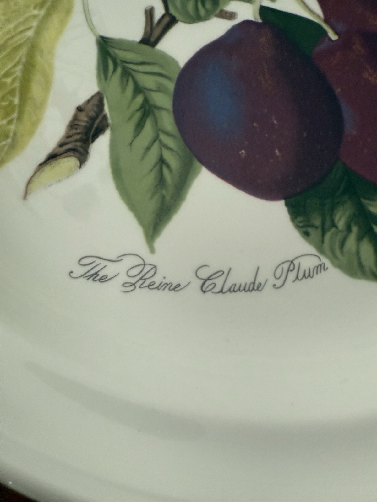 Vintage Portmerion Pomona Vintage The Reine Claude Plum Dinner Plate EXC 10.5”