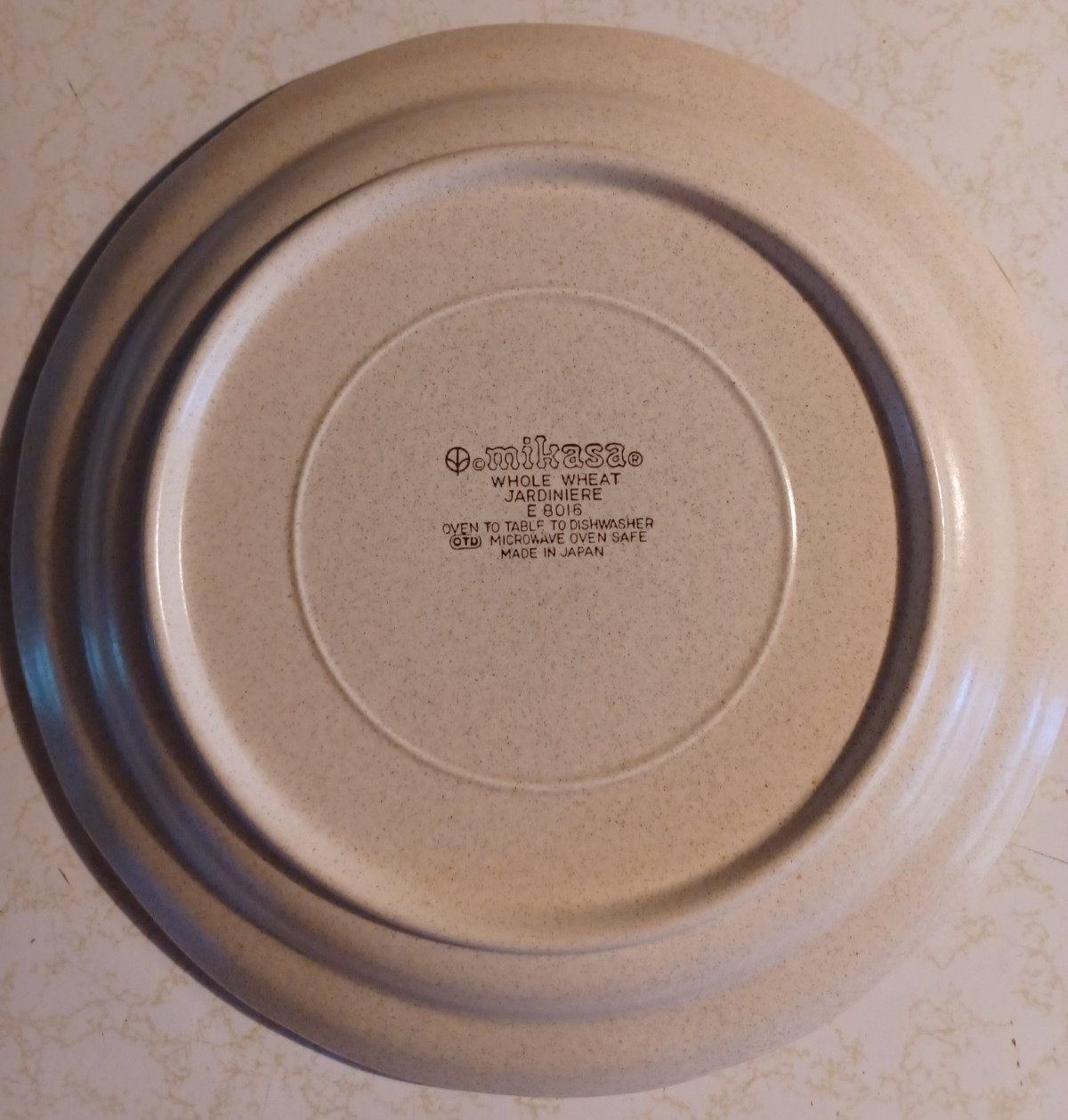 Vintage Mikasa Whole Wheat Jardiniere Dinner Plates 10 7/8″ Made In Japan E8016