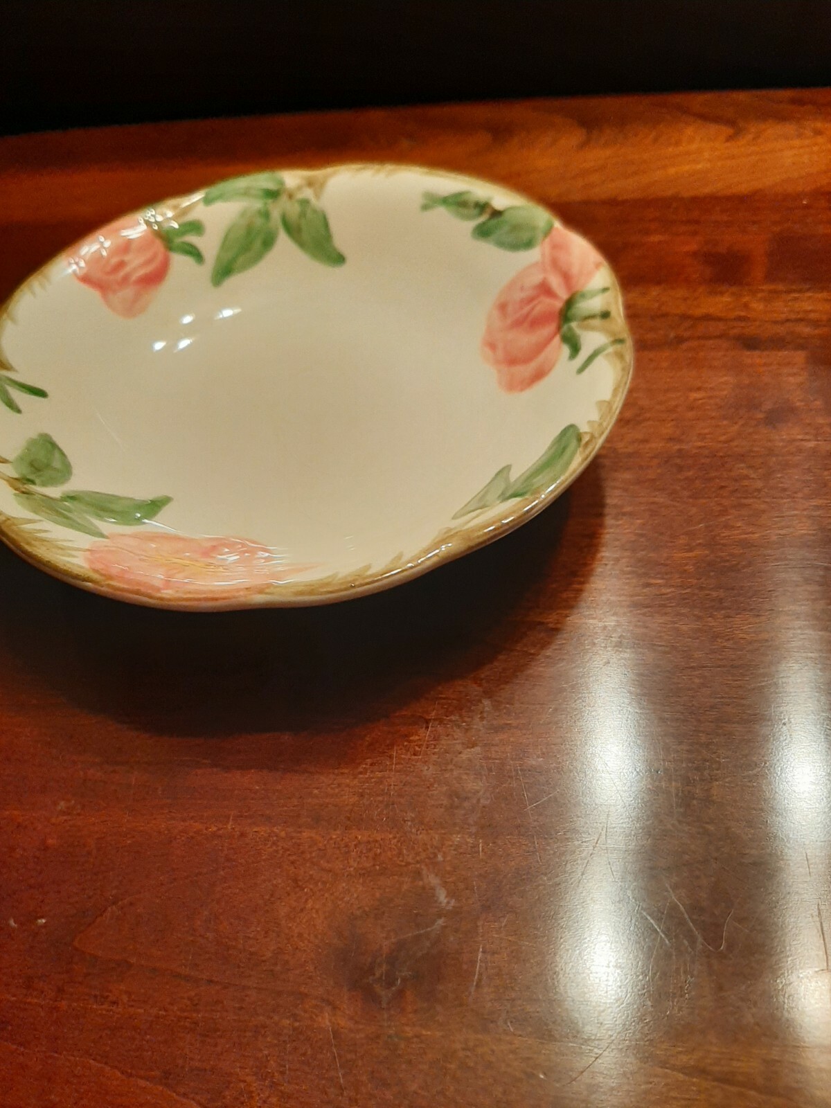 Vintage Franciscan Desert Rose Dessert Dish 5 1/8 Inches By W 1 Inch USA 50 year