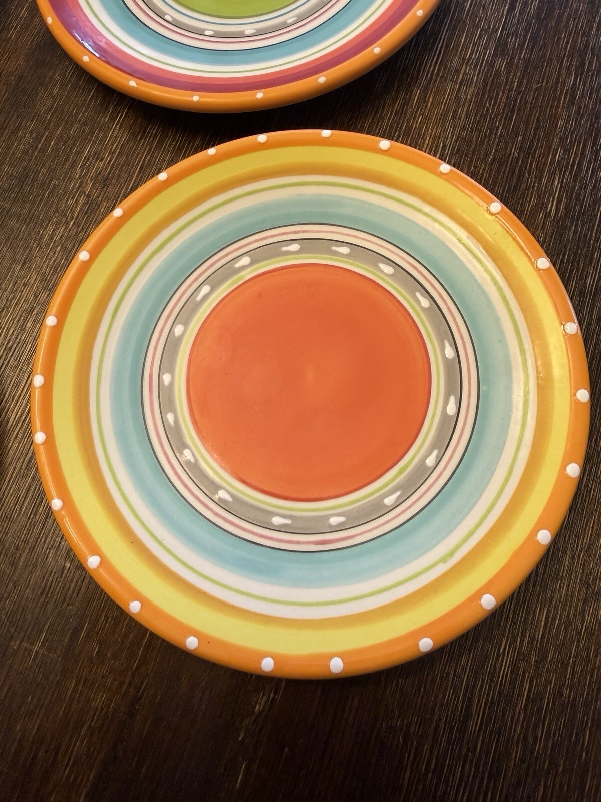 Set of 4 Nancy Green Saucer Plates 6” CERTIFIED INTERNATIONAL TEQUILLA SUNRISE