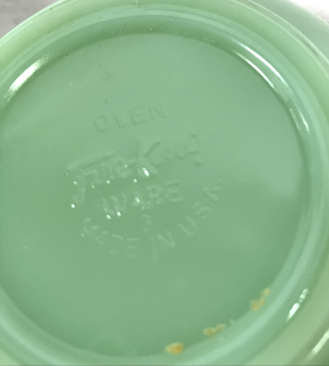 Fire-King Alice Jadeite Green Dish Lot 3 Cup & Saucer Sets + 4 Bowls