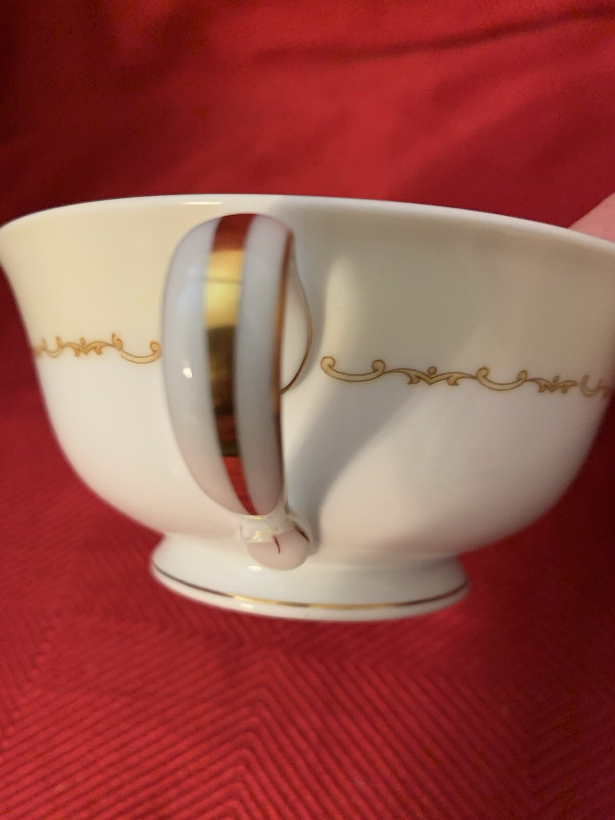 Noritake Troyon Cream Soup Bowls in Bone China Floral w/Gold Trim Quantity Avail